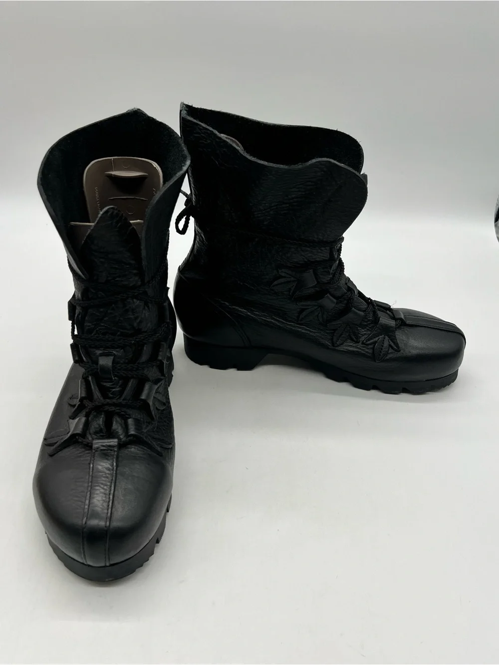 Son of Sandlar James Boot Black Leather Men's Size 45 US 12 Ankle Lace Up Boots.